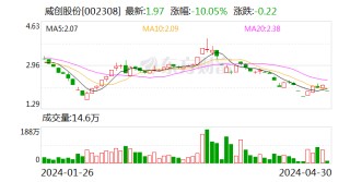 威创股份：7月9日起被实施退市风险警示