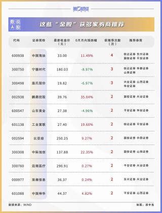 2024年上半年十大牛股出炉！7月这些金股获券商力挺