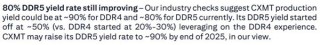 长鑫国产HBM2内存重大突破！DDR5良率明年底可达90％