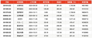 2024年打新赚钱效应重回巅峰：平均单签收益超2万，上市首日平均涨253%