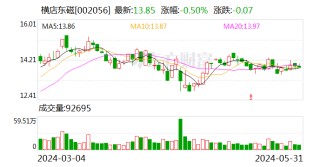 搜狐[365盈]横店东磁：累计回购约1316万股