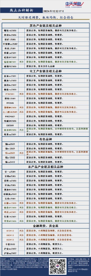 中天策略:12月17日市场分析