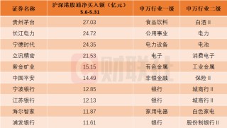 综述[汇金财富]囊括跨境电商和液冷服务器概念股！北向资金5月大比例增仓个股名单一览