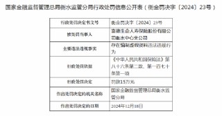 富德生命人寿衡水中心支公司被罚15万元：因存在编制虚假资料违法违规行为