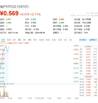 地产快速走强，新城控股领涨7.25%，地产ETF（159707）飙升2.71%！下半年成收储落地的关键阶段