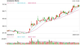 寒武纪全年大涨387.6%夺得年度股王 全年股价涨幅远超英伟达、台积电