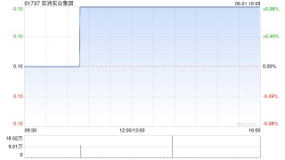 亚洲实业集团将于10月16日派发末期股息每股0.02港元
