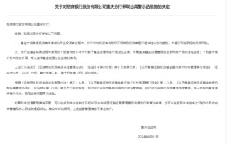 多家银行被出具“警示函”！这项业务受到严查