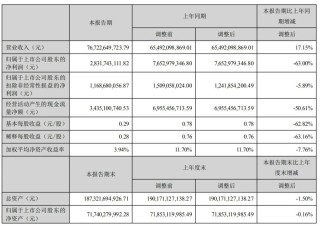 长安汽车上半年营收767亿：净利28亿同比降63% 阿维塔亏1.4亿