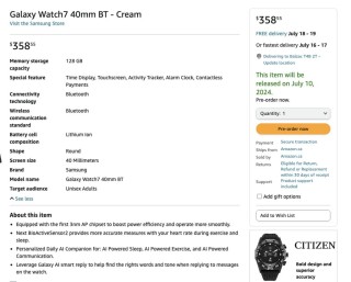 三星 Galaxy Watch7 智能手表偷跑：售价涨幅 23.4%，配 Galaxy AI 功能