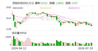 双枪科技：预计2024年上半年盈利1300万元-1600万元 同比扭亏