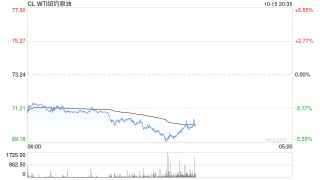 快讯：WTI原油期货日内跌超5%