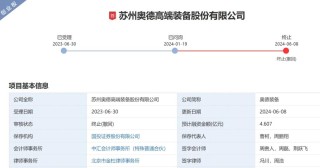 刚刚！苏州奥德高端装备IPO终止后，券商、保代、律所、会所均收监管函！