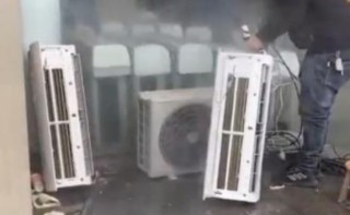 资讯[阳光配资]央视曝光二手空调用致癌药水翻新套路：几毛钱一套能效标签随便贴