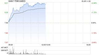 石油股早盘普遍上扬 中国石油涨超3%上海石化涨近2%
