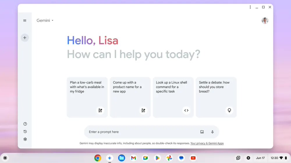 潇湘晨报::天天盈Chromebook Plus 笔记本迎来谷歌 Gemini 加持，AI 功能助力写作、图片处理等-第1张图片