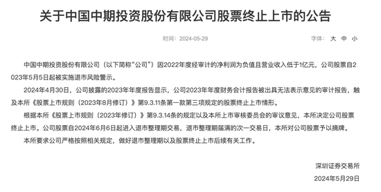 话题:明耀投资深夜！又有2家A股公司，退市！-第2张图片