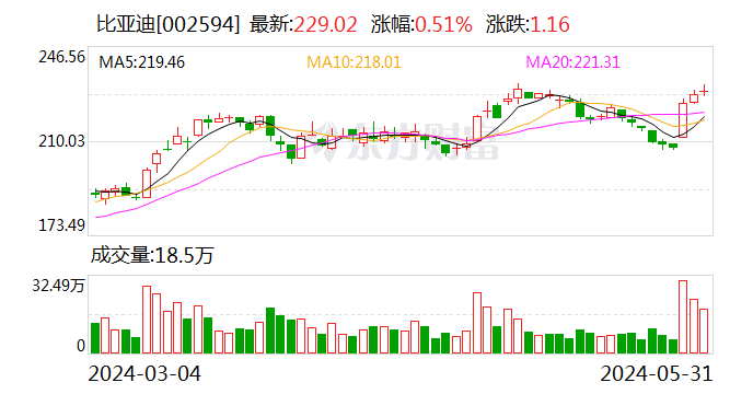 日记[楠希配资]比亚迪、广汽埃安、赛力斯，5月新能源车卖爆了！-第1张图片