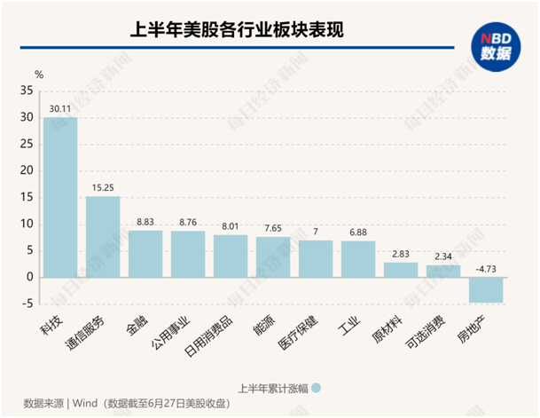 美股年中盘点：“七巨头”分化，英伟达飙升156%，特斯拉大跌20%！还有一只隐藏的“大牛股”-第4张图片