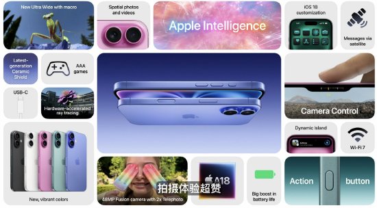 苹果iPhone 16官宣发布，售价799美元起-第1张图片
