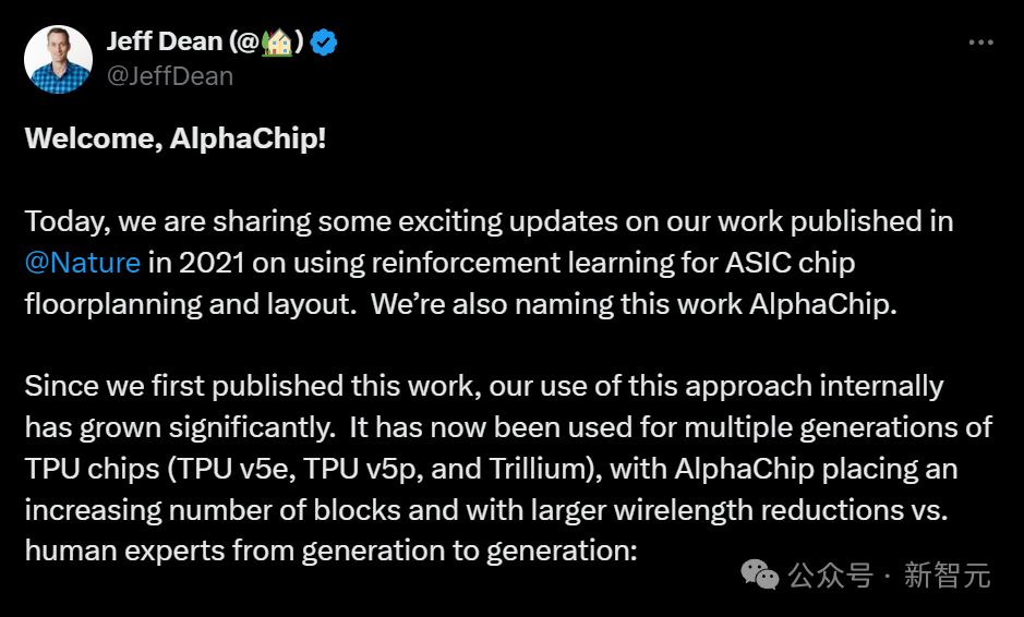 AI 几小时设计芯片超越人类：谷歌 AlphaChip 登 Nature，已设计出三代旗舰 TPU-第2张图片