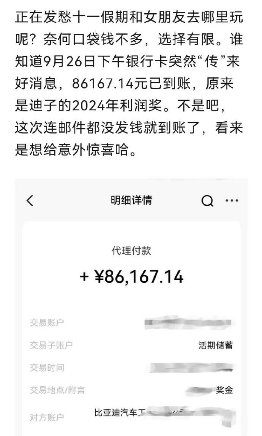 慕了慕了！比亚迪狂派“利润奖” 有人拿了十多万？！真相是→-第2张图片