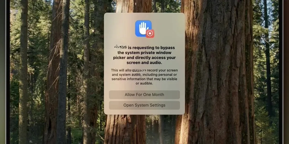 macOS 15.1 Sequoia 告别烦人录屏弹窗通知：从每周到每月后，苹果出手再降频-第1张图片