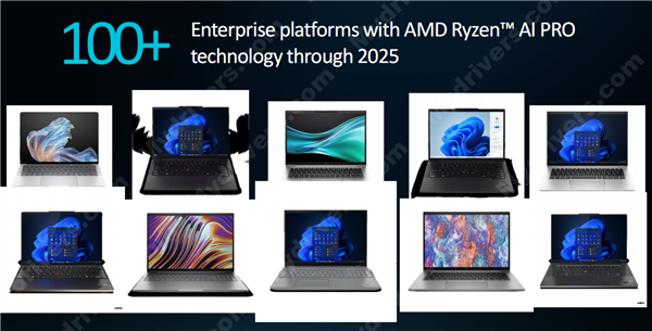 多线程性能领先40％！AMD发布锐龙AI PRO 300系列：商务本续航超23小时-第16张图片