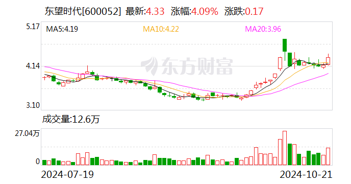 东望时代：聘任金向华为总经理-第1张图片