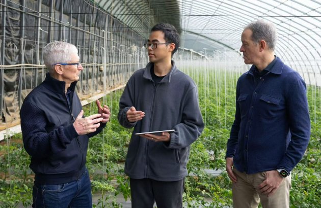 苹果库克和威廉姆斯首次同时到访中国，参观苹果式创新的最新实践“科技小院”项目-第2张图片