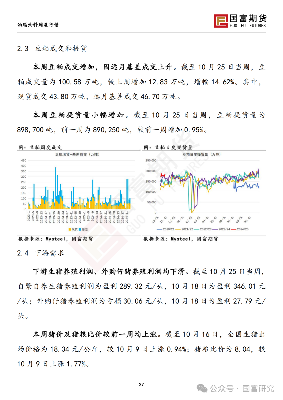 【国富豆系研究周报】美豆收割临近尾声 CBOT大豆小幅反弹-第29张图片