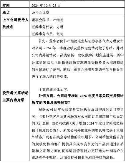 苏泊尔：线上平台之间及同行企业之间竞争加剧 公司三季度内销面临一定的挑战-第2张图片