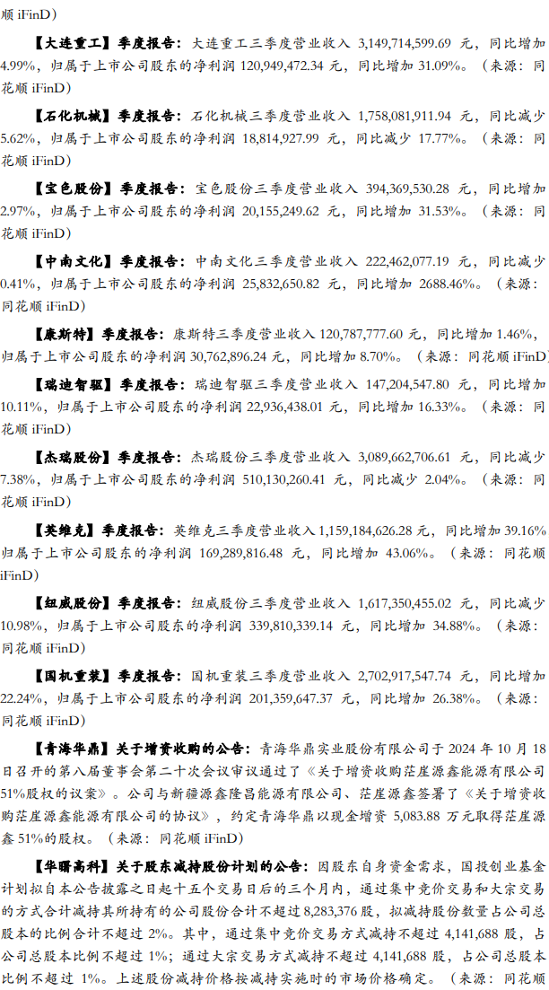 【华安机械】周观点|政策端发力内需改善，泛科技链持续利好-第13张图片