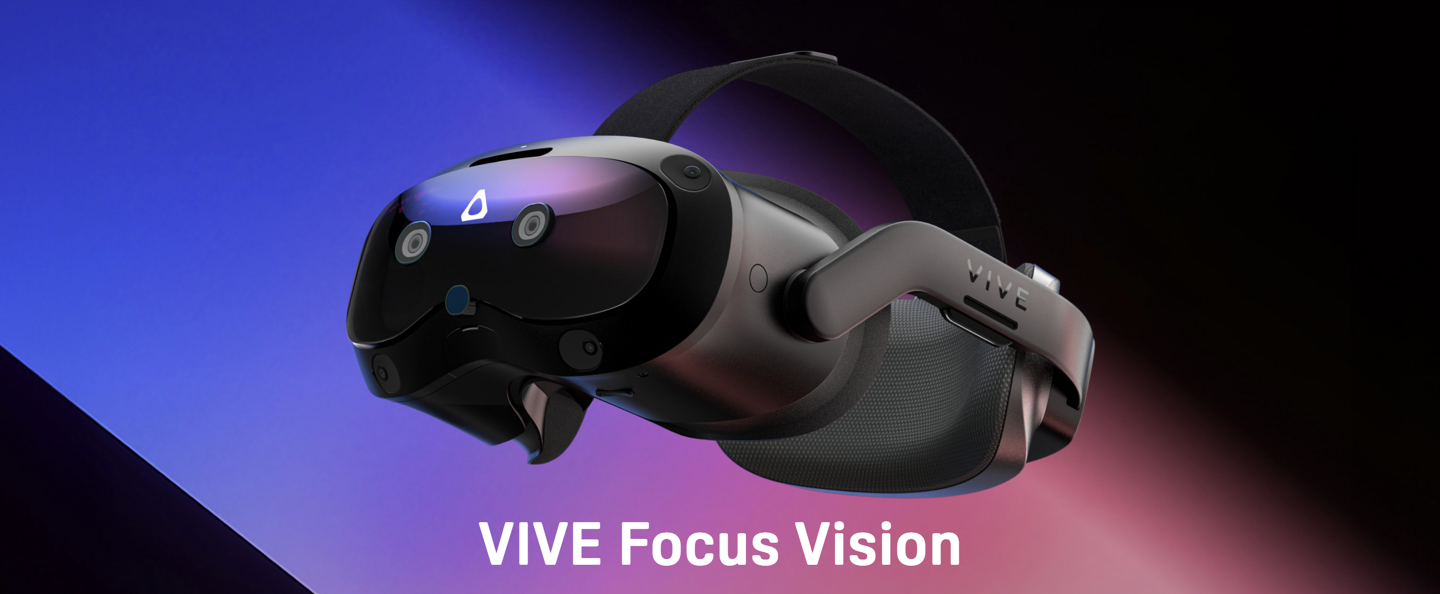 HTC VIVE Focus Vision 头显首销：VR 眼动追踪、支持立体彩透，9888 元-第2张图片