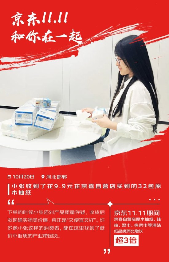 京东11.11购物用户数同比增长超20% 京东采销直播订单量同比增长3.8倍-第10张图片