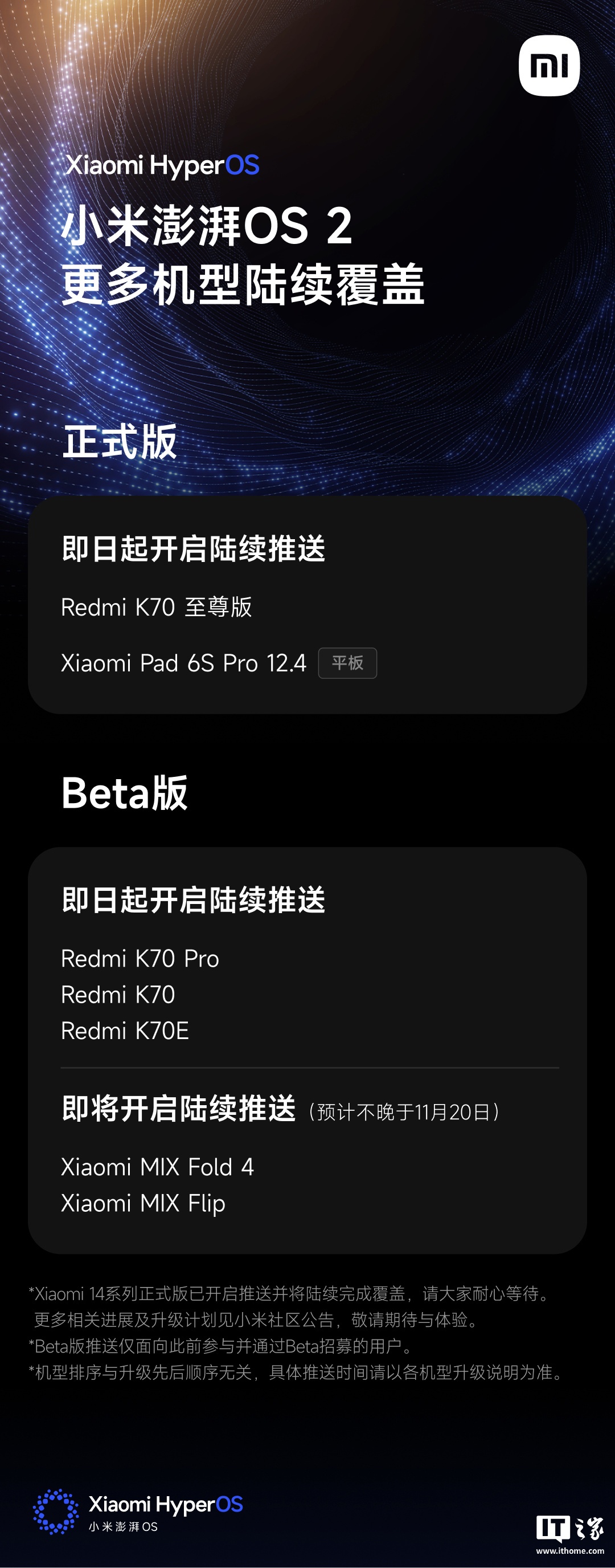 小米 13、Redmi K70 系列等机型开启澎湃 HyperOS 2 Beta 版内测招募-第2张图片
