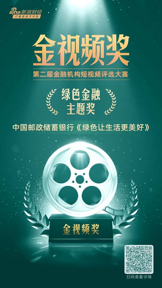 邮储银行登榜新浪财经“金视频奖·第二届金融机构短视频评选大赛”绿色金融主题奖！-第1张图片