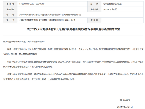 “消失”的老总，“改名”的罚单？光大证券啥情况？-第1张图片