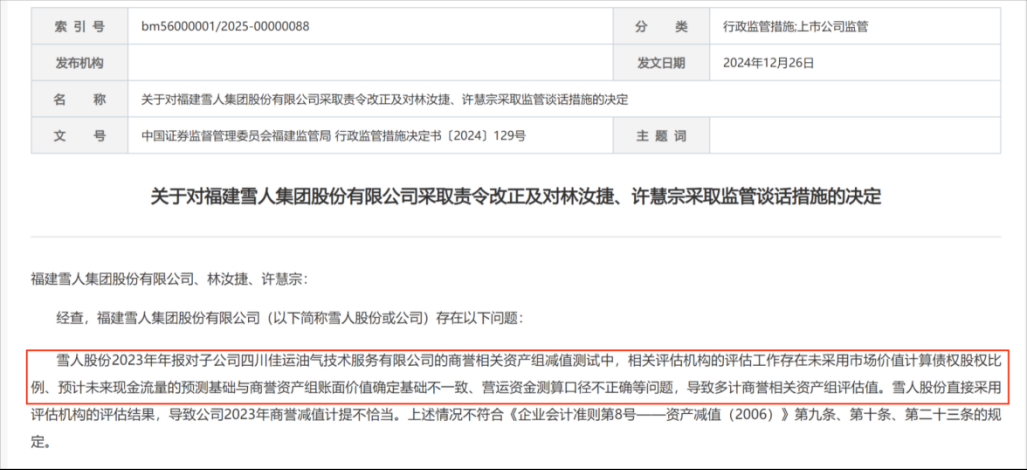 雪人股份收“罚单”-第1张图片