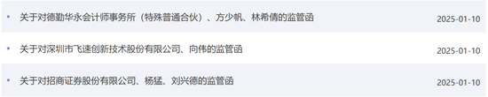 涉IPO项目！招商证券、德勤华永收监管函-第1张图片