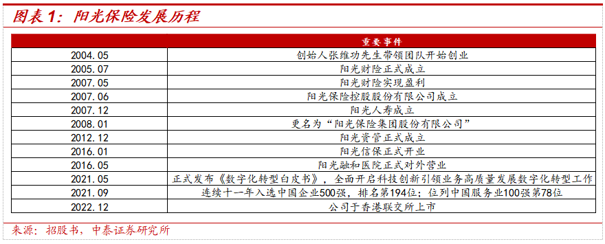 保险深度丨阳光保险首次覆盖深度报告：综合性民营保险集团，保险及投资业务兼具成长及特色【中泰非银·蒋峤/戴志锋】-第6张图片