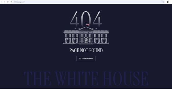 特朗普就任数小时后，白宫这个网页“404”了-第1张图片