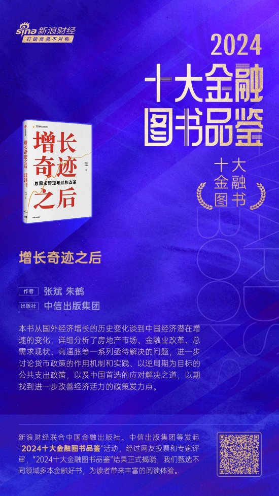 张斌、朱鹤《增长奇迹之后》获评2024十大金融图书-第1张图片