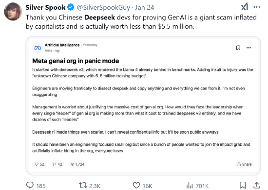 DeepSeek R1豪赌“强化学习”：以3%的成本超越OpenAI-第2张图片
